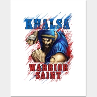 Khalsa Saint warrior Posters and Art